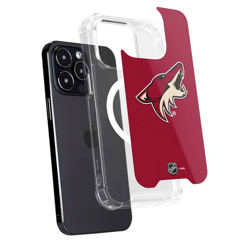 NHL Arizona Coyotes Solid Background iPhone 16 Pro MagSafe Case